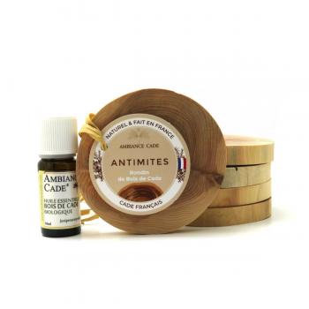 Antimite naturel avec huile essentielle de bois de cade