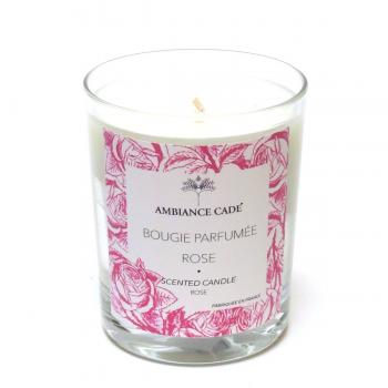 Bougie rose Ambiance cade Senteur eau de rose